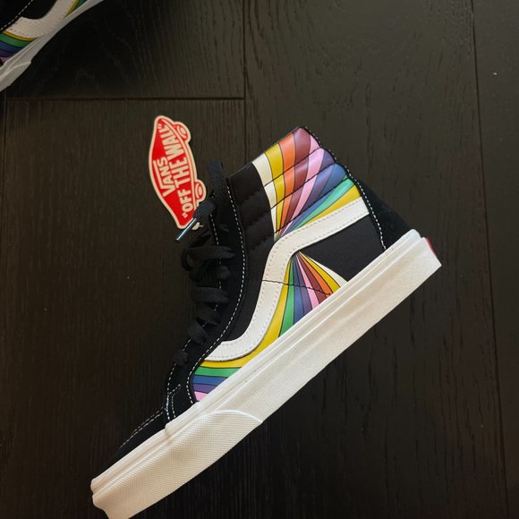 NWT Sk8-Hi Vans Multicolor - US Mens 6.5 - Picture 5 of 6